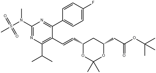 6-[(1E)-2-[4-(4-氟苯基)-6-异丙基-2-[甲基(甲磺酰)氨基]-5-嘧啶]乙烯基]-2,2-二甲基-1,3-二氧六环-4-乙酸叔丁酯