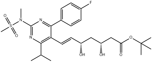 (6E)-7-[4-(4-氟苯基)-6-异丙基-2-[甲基(甲磺酰)氨基]嘧啶-5-基]-(3R,5S)-3,5-二羟基庚-6-烯酸叔丁酯