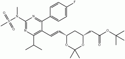 6-[(1E)-2-[4-(4-氟苯基)-6-异丙基-2-[甲基(甲磺酰)氨基]-5-嘧啶]乙烯基]-2,2-二甲基-1,3-二氧六环-4-乙酸叔丁酯